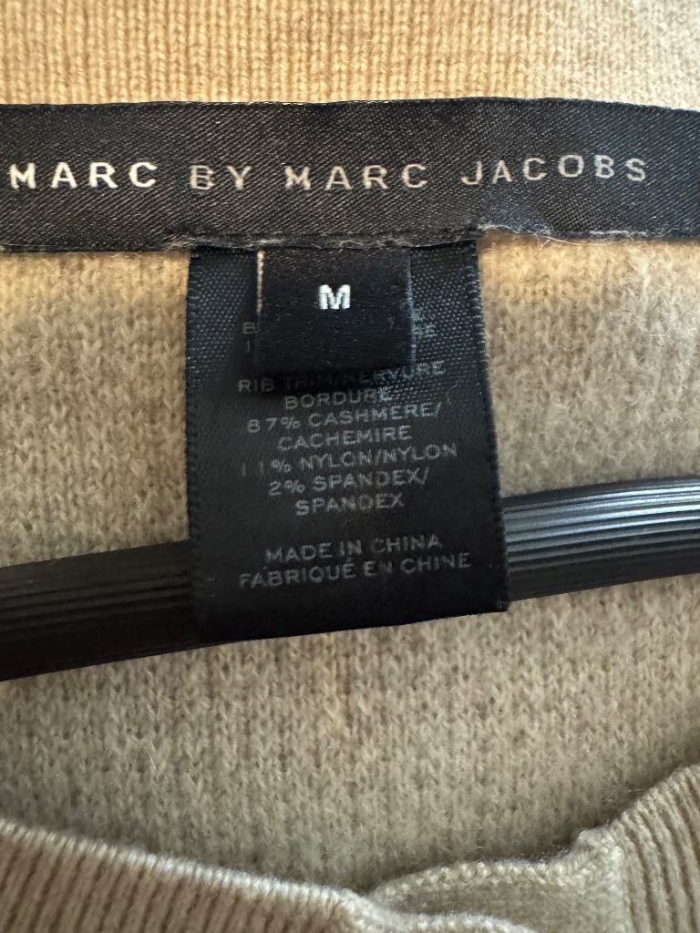 Marc Jacobs Beige 3/4 Sleeves Henley Button Up Top — image 3 of 3